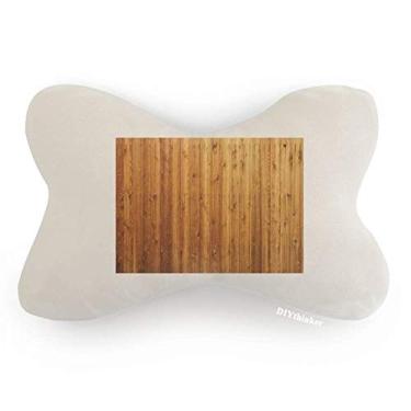 Imagem de DIYthinker Almofada de almofada para apoio de cabeça com textura de papel de parede, acabamento de carro, decoração de pescoço