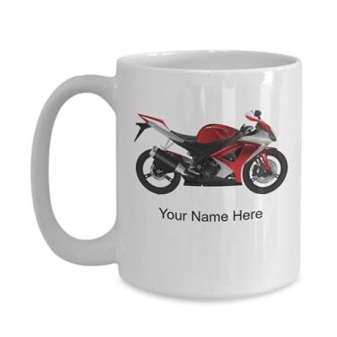 Imagem de Caneca de motocicleta personalizada – ideia de presente para amantes de motocicleta – copo de motocicleta personalizado – caneca de café personalizada – caneca de café de 425 g