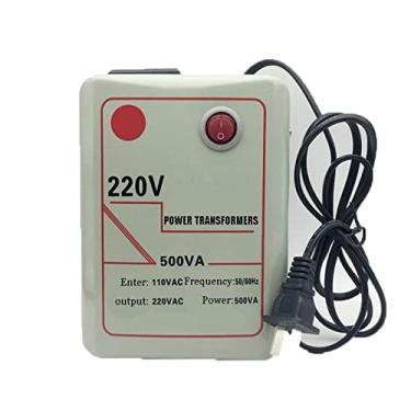 Imagem de Conversor de tensão, conversor de potência de 300 W 220 V a 110 V, 110 V a 220 V transformador de voltagem taxa de utilização de 50 % para diferentes países, 220 V A 110 V, 500 W