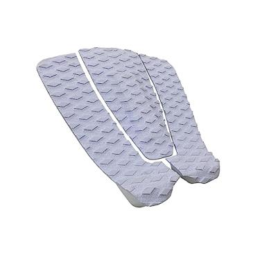 Imagem de Deevoka 3x Almofada de Tração de Prancha de Grips Mat Anti Slip Stomp Foot Pads Deck Tail Pads Almofadas de Pranchas de Surf para Skimboard, BRANCO