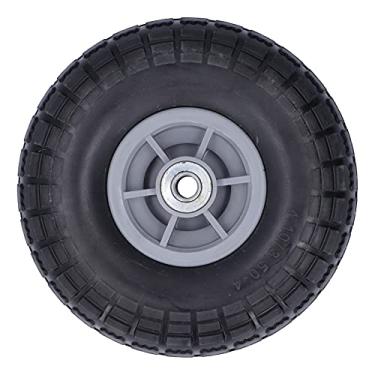 Imagem de Roda de pneu sem câmara, sem câmara de 11,6 cm, pneus utilitários com rolamento 3/5, carga de 50 kg, para carrinho para carrinho para carrinho para caminhão de mão