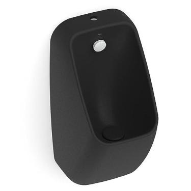 Imagem de Mictório Rimless com Entrada Superior Proton Square Roca Matte Black