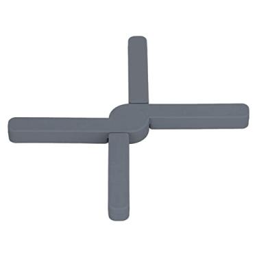 Imagem de Trivet, tripé Dobrável de Silicone de Qualidade Alimentar Antiderrapante para Cozinhar (Cinza escuro)