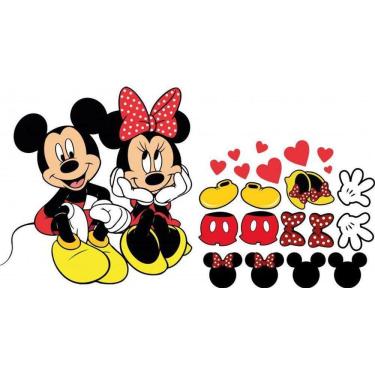 Imagem de Adesivo De Geladeira Mickey E Minnie - Mod1