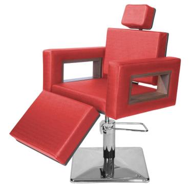 Imagem de Cadeira Poltrona de Cabeleireiro Lisboa Ap Vermelho Facto