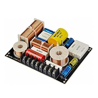 Imagem de Jolooyo Divisor de frequência de alto-falante HiFi de 3 vias Tweeter Woofer Filtro crossover de médio alcance