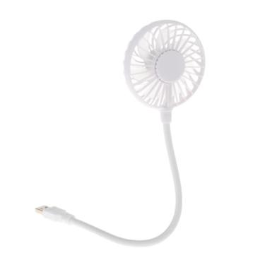 Imagem de Generic Mini ventilador portátil usb ventilador de mesa cabo dobrável rotação de 360 ° ventilador de bolso mini ventilador fresco para viagens comutar leve, Branco 35x8x2.8cm