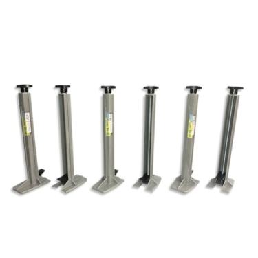 Imagem de Suporte Para Régua de Pedreiros Profissionais Cerâmica Azulejista P/Assentar Revestimento Azulejo Porcelanato Parede Kit 6 Peças Profissional - Original