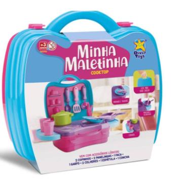 Imagem de Kit Cozinha Cooktop 8136 Diver Toys - Acessórios e Maletinha