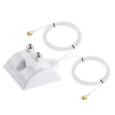 Imagem de Antena WiFi de base magnética, cabo de extensão duplo de 3 metros com conector RP SMA para antena WiFi REOLINK, projetado para permitir a instalação em qualquer local melhor para evitar sinal Wi-Fi