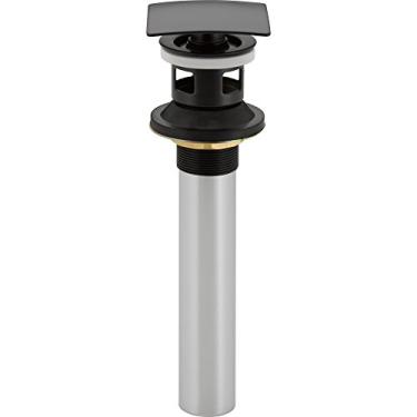 Imagem de Delta Faucet 72175-BL N/A quadrado push-up com transbordamento, preto fosco
