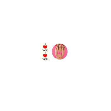 Imagem de Cartela 2 tatto temporária I love You namorados amor - 3Istore