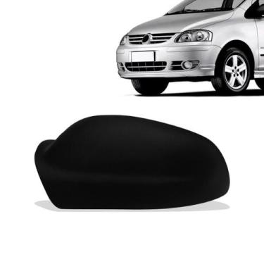 Imagem de Capa Retrovisor VW Fox 2003 04 05 06 07 Lado Esquerdo Preta - Blawer