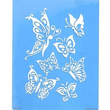 Imagem de Stencil Arte Fácil 18 x 23 cm - ST-8014 Panapanás Delicadas