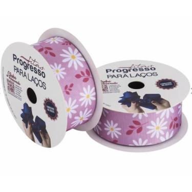 Imagem de Fita Gorgurão Decorativa Verão Floral Jardim Encantado 38 mm 10 mt COR