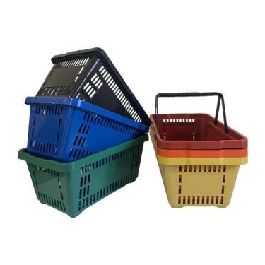 Imagem de Kit 15 Cesta De Mercado Cestinhas Supermercado Compras Loja - Casa Met