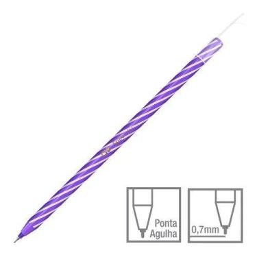 Imagem de Caneta Esferográfica CIS SPIRO 0.7mm Ponta Agulha - Unidade, ROXO