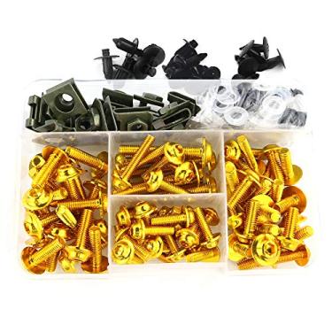 Imagem de Xitomer Kits de parafusos de carenagem de motocicleta universais adequados para CBR600RR / CBR1100XX / 1000RR, GSXR600 GSXR750 GSXR1000 GSX1300R, YZF R3 / R6 / R1, NINJA 300/ 650R, ZX-6R/ZX-10R