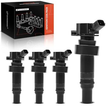 Imagem de A-Premium Pacote com 4 bobinas de ignição compatíveis com Hyundai Accent 2012-2020 Veloster 2012-2017 Kia Rio Soul 2012-2019 L4 1.6L Naturally Aspirated