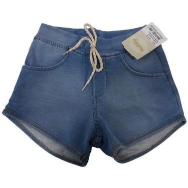 Imagem de Shorts Jeans Luxo Molejeans Infantil Menina Katita Kids 2424, TAM 4 AN