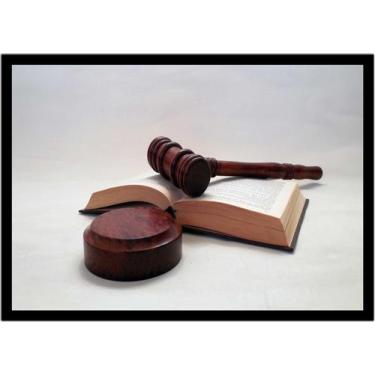 Imagem de Quadro Decorativo Direito Advogados Martelo Da Justiça Sala Escritório