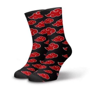 Imagem de Meia Cano Alto Naruto Akatsuki - FBS