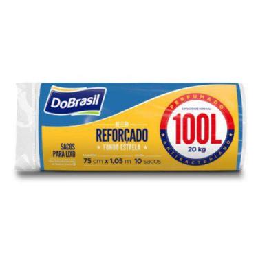 Imagem de Saco de Lixo Perfumado Azul  100L do Brasil 10Un - DoBrasil