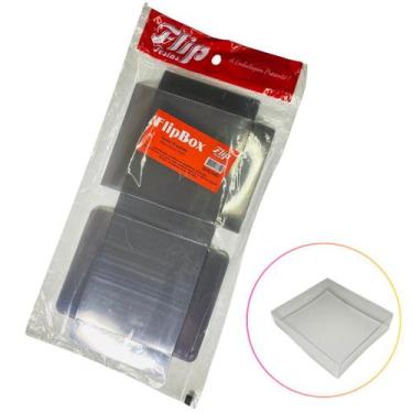 Imagem de 10un Embalagem Acetato Slice Cake e Doces Flip Box Transparente