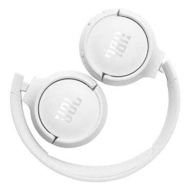 Imagem de Fone Ouvido JBL Tune 520 Bluetooth 5.3 Branco Bateria 57 hrs Over Ear,