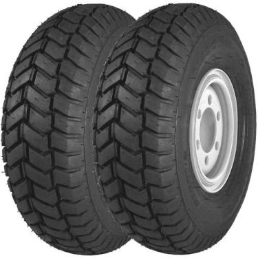 Imagem de Combo 2 Pneus Para Empilhadeiras Carinhos De Baixa Velocidade 400-8 Fo
