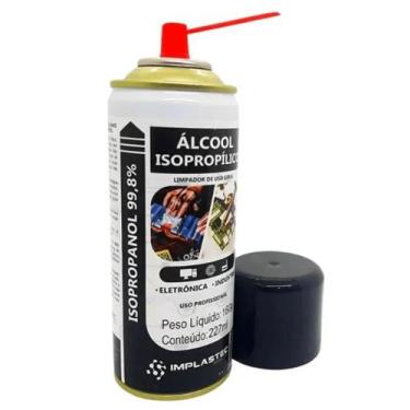 Imagem de Álcool Isopropílico Spray 227ml/160g Kit com 2 Latas - IMPLASTEC