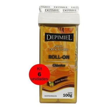 Imagem de Kit 6 Cera Depilatória Roll-on Clássica 100g - Depimiel