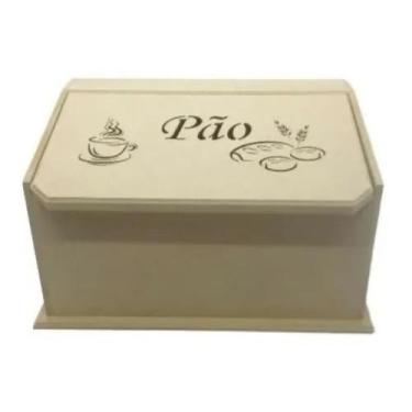 Imagem de caixa porta pão mdf, Cru