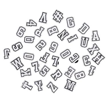 Imagem de 37 Unidades de Enfeite de Sapato Com Letras e Números Padrão Decoração de PVC para Tamancos, Tênis, para a Vida Diária, Meninos e Meninas (Branco)