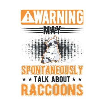 Imagem de Racoon Notebook: May Spontaneously Talk About Raccoons Raccoon / 6x9 Inches / 120 graph Sites