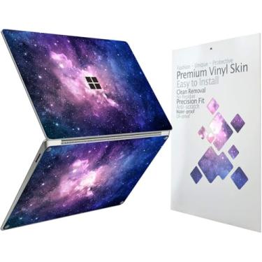 Imagem de Adesivo decalque de capa protetora ultrafina para laptop Microsoft 2024 Surface 35.1 cm (7ª edição Copilot PC), fácil de aplicar, antiarranhões, película de vinil livre de resíduos [Nebulosa]