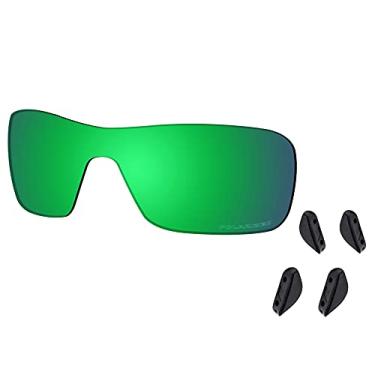 Imagem de SAUCER Lentes de reposição premium para óculos de sol Oakley Turbine Rotor OO9307 High Defense - Verde Jade polarizado