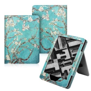 Imagem de GUKSRASO Capa com Suporte para Kindle Oasis 9ª/10ª 2017/2019 - Capa de pu DuráVel com Auto Sleep Wake, Slot para CartãO, Recurso de AlçA de MãO