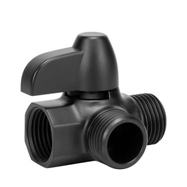 Imagem de NearMoon Braço de chuveiro de latão maciço G1/5.1 cm, válvula de desvio de 3 vias para chuveiro de mão e cabeça de spray fixa, componente de banheiro para adaptador em T combo de cabeça de chuveiro