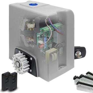 Imagem de Kit Motor Rossi Dz4 Nitro 4m Crem 2 Control Portão 850kg - Bivolt
