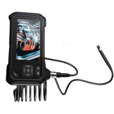 Imagem de 1m,HYZHANHONG 4,3 polegadas de alta definição endoscópio industrial de lente dupla, câmera de endoscópio de alta definição 1080P, usado para reparar ferramentas de tubulação automotiva