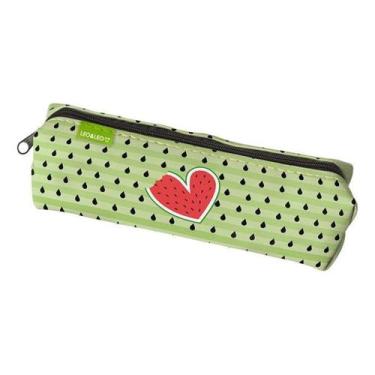 Imagem de Estojo Infantil Tubo Melancia Leo&leo Escolar Ziper Feminino