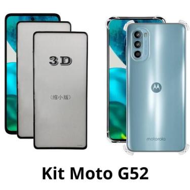 Imagem de 2UN Película 3D de Vidro + 1UN Capa Transparente para Motorola Moto G5