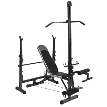 Imagem de Banco Supino Cavalete Cadeira Extensora Puxada Polia Yangfit