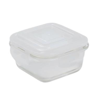 Imagem de Oikos - Pote de Vidro 320ml Hermético com Trava Quadrado