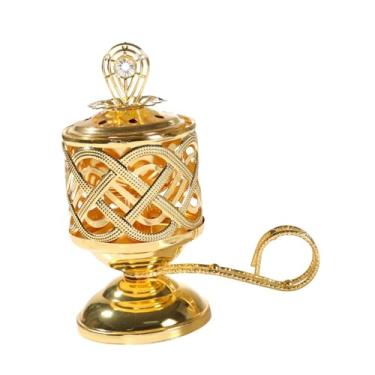 Imagem de Generic Balanador de incenso de metal estande de incenso árabe, presente de festival, decoração portátil de decoração de decoração para casa para sala de