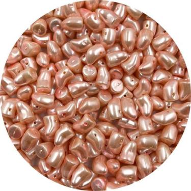 Imagem de Miçanga Passante Champagne 12x9mm Curvo 50pçs 35g - Macall
