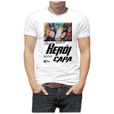 Imagem de Camiseta camisa masculina herói enfermeiro técnico enfermagem médico -