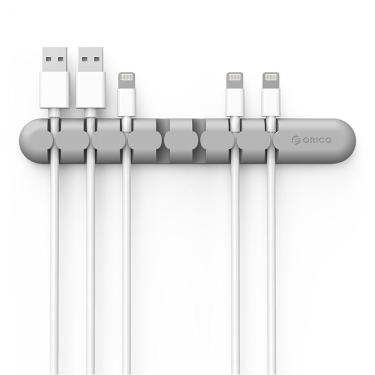 Imagem de Organizador De Cabos E Fios Com Cola Tipo Hub Silicone Orico