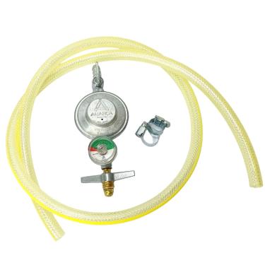 Imagem de Regulador de gás Residencial + Manômetro Aliança E Flexível